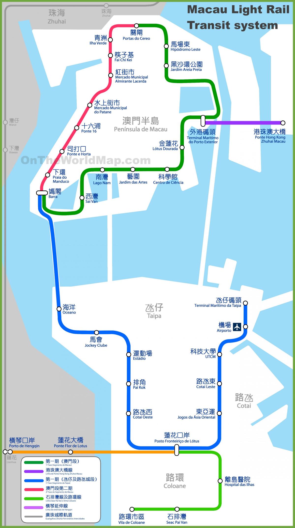 Macau mtr mapu
