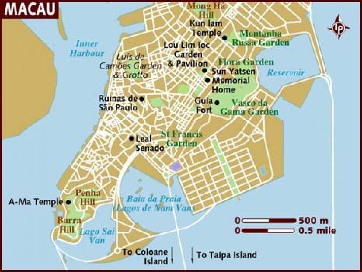 Macau mapu v angličtine