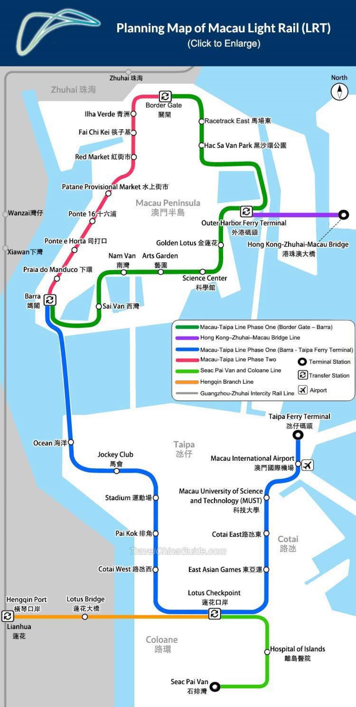 Macau metro mapu
